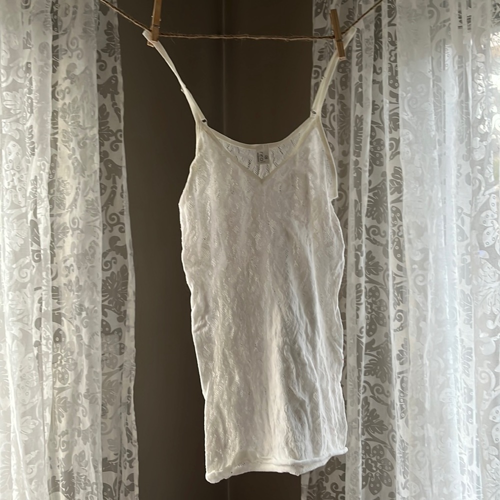 White Lingerie Tank